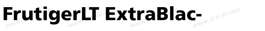 FrutigerLT ExtraBlac字体转换